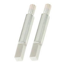 KS Tools 450.0185 Vierkante adapter, 6 mm, verpakking van 2 stuks, verchroomd