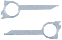 KS Tools 500.1377 Radio /navigatieapparaat ontgrendelingsgereedschap Becker, 2 delig