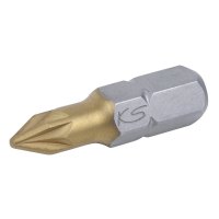 KS Tools 911.2625 9112625 Kruis bit PZ 2 Speciaal staal Titanium gecoat C 6.3 5 Stuk(s)
