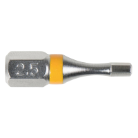 KS Tools 918.3407 9183407 Inbus bit Aandrijving: 1/4 (6,3 mm) Uitvoering: Zeskant 2.5 Mm 25 mm