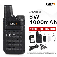 KSUN X M6 6W Draagbare Walkie Talkie Mini Two Way Radio UHF 400 480 MHZ PMR 446 Transceiver Intercom met Interne Antenne