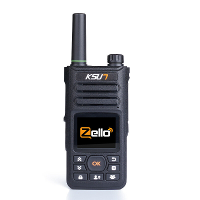 KSUT ZL18 Zello PTT Walkie Talkie 4G Sim WiFi Netwerk Tweerichtingsradio met een Bereik van 100 mijl GPS Professionele W