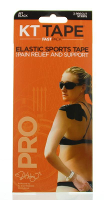 KT Tape Pro Fastpack Elastic Sports Tape Strips Gitzwart