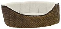 Kudos Azzurro Hondenmand Deluxe Bruin / Wit #95;_46 Cm