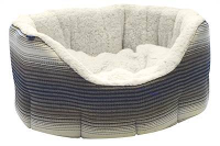 Kudos Marina Hondenmand Soft Blauw / Creme / Grijs #95;_71 Cm