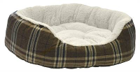 Kudos Pelliccia Donut Bed Ruit Bruin / Wit #95;_76 Cm