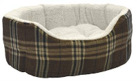Kudos Pelliccia Hondenmand Soft Ruit Bruin / Wit #95;_51 Cm