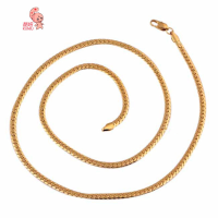 Kuniu 18k Gold Plated Snake Chain 4mm Necklace For Men Jewelry