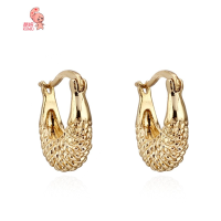 Kuniu Little Basket Shaped Hoop Earrings Women Jewelry Gold Plated