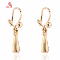 Kuniu Simple 18k Gold Plated Waterdrop Dangle Pendant Earrings