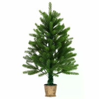 Kunstkerstboom met standaard/LED 90 cm