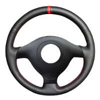Kunstleren auto stuurwielhoes voor VW Golf 4 Passat B5 1996 2003 Seat Leon 1999 2004 voor Polo 1999 2002