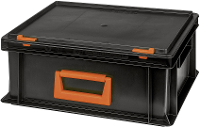 Alutec 139214110188 Kunststofbox Magnus PC 14 (b x h x d) 400 x 183 x 300 mm Zwart, Oranje 1 stuk(s)