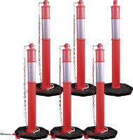Kunzer 7APS06 7APS06 Set afsluitkleppen 6 delig Afsluitpaal Staat zelfstandig op de grond (Ø x h) 6 mm x 115 cm