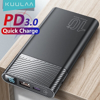 KUULAA 10000mAh QC PD3.0 Pover Bank Snellader USB Externe Batterijlader voor iPhone 14 13 voor Samsung S22 Xiaomi 12S