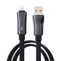KUULAA KL X73 60W USB A/USB C naar USB C / iP kabel Snel opladen van gegevensoverdracht Koperen kernlijn 1M/2M lang voor