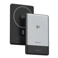 KUULAA KL YD79 20W 19,35Wh 5000mAh Draadloze Magnetische Kracht Bank Ultra slank Externe Batterij Voedingsbron met 1 Inv