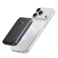KUULAA YC621 15W 5000mAh Magnetische Draadloze Powerbank Externe Batterij met 1 Ingang & 2 Uitgangen Snelladen voor iPho