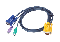 ATEN KVM Aansluitkabel [1x SPHD 15 stekker   2x PS/2 stekker, VGA bus] 3 m Zwart