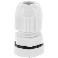 KVM1M Wartel Verschroefbaar, Met contramoer M12 M12 Polyamide Grijs 1 stuk(s)
