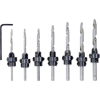 Kwb 513190 Hout freesboorset 8 delig 3 mm, 3.5 Mm, 4 mm, 4.5 Mm, 5 mm, 5.5 Mm, 6 mm 8 stuk(s)