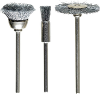 Kwb Draadborstelset, 3 delig, HSS staaldraad, gegolfd 518000 3 stuk(s)