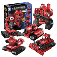 KY Blocks K96135 5 in 1 Robot APP/RC Creatieve Technische Educatieve Programmeerbare Speelgoed Bouwblok Brick Assemblage