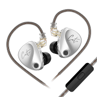 KZ Castor Bedrade Oortelefoon Met Aanpasbare Dubbele Drivers IEM HiFi Geluid Diepe Bass 3.5Mm Bedrade In ear Oortelefoon