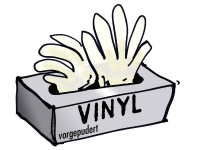 L+D 14692 Vinyl Wegwerphandschoen Maat (handschoen): 8, M EN 455 100 stuk(s)