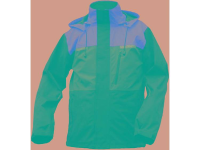 L+D ELDEE 4266 L Riga regenjack Maat: L Felrood, Grijs, Zwart