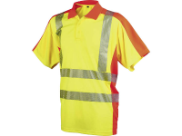 L+D ELDEE 4720 S Poloshirt YO HiViz Maat: S Geel, Oranje