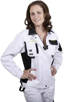 L+D Profi X 2376 Bomberjack dames Maat: 36 Wit