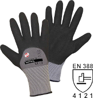 L+D worky Nitril Double Grip 1168 Nylon Werkhandschoen Maat (handschoen): 7, S EN 388 Cat II 1 paar