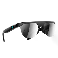 L400 Slim Bluetooth 6.0 Bril met dubbele luidsprekers LED digitaal display aanraking bediening UV bescherming 30 g Licht