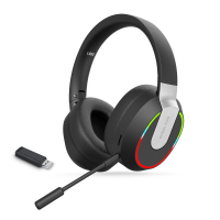 L850 Draadloze Hoofdtelefoon Bluetooth Hoofdtelefoon 40 mm Drivers Diepe Bas RGB licht Lage Gaming Vertraging Uitschuifb