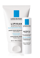 La Roche Posay Combiset Nutritic Lippenbalsem & Lipikar Xerand Handcrème