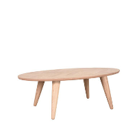 Label51 Ovalen Salontafel Jason Naturel Eikenhout 70x40x70cm