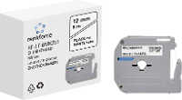 Labeltape Renkforce RF LT BMK231 Compatibel vervangt Brother M K231 Kunststof 12 mm Tapekleur: Wit Tekstkleur: Zwart 8 m