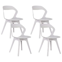 LACHANIA  Tuinstoel set van 4   Pasteltaupe   Polypropyleen