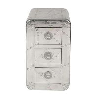 Ladekast Robo   zilver   80x45x40 cm   Leen Bakker