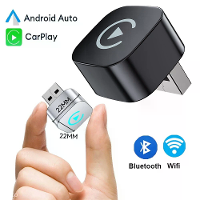 LAESD Mini Draadloze CarPlay Android Auto Box USB Dongle Bluetooth5.0 Plug and Play Bedraad naar Draadloos CarPlay