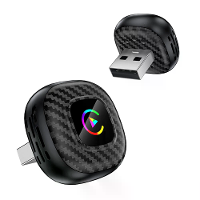 LAESD Q1CE Wireless CarPlay Android Auto Box Adapter Plug and Play USB Port Bluetooth 5.0 5G WiF Wired to Wireless 2 in
