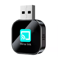 Slimme Android Auto Mirror Link Box Adapter Metalen Glas Dubbele Functie Versterker voor Naadloze Verbinding en Entertai