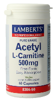 Lamberts Acetyl L Carnitine 500mg Capsules