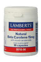 Lamberts Bèta Caroteen 15 mg Natuurlijk Capsules