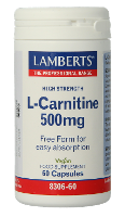 Lamberts L Carnitine 500mg Vegacapsules