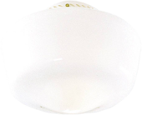 Lamp voor plafondventilator Energielabel: Afhankelijk van de lamp Hunter SCHOOLHOUSE TRADIT. BN Opaalglas (glanzend)