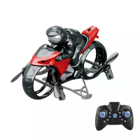 Land Air Vier as 2.4G RC Motorrijder/Vliegtuig Model Vliegende Motorfiets Grond  en Luchtdrone 360° Stunts voor Kinderen