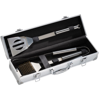 RVS grillbestekset met opbergkoffer