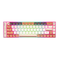 LANGTU L10 Mechanisch Toetsenbord 69 Toetsen PBT Keycaps Triple Mode Bluetooth 5.0+2.4G Draadloos + Type C Bedraad Macro